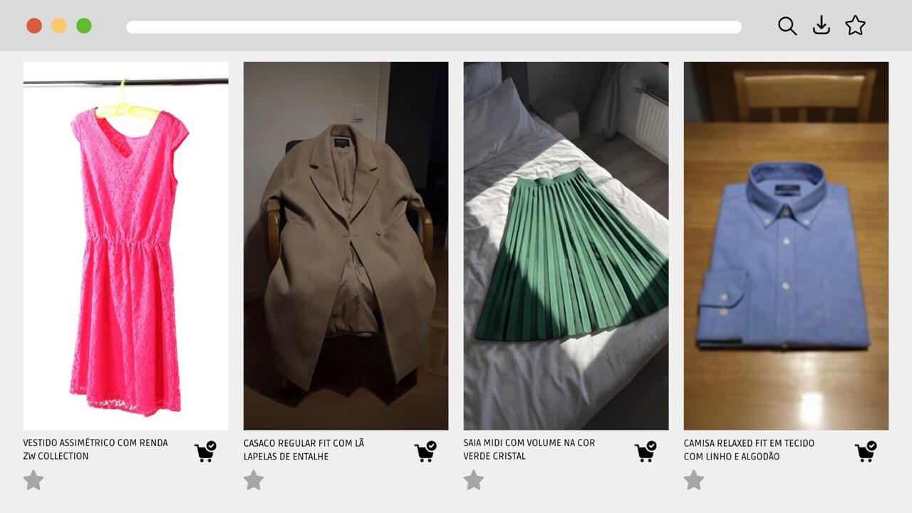 Antes do Provador Virtual