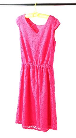 Vestido antes do provador virtual